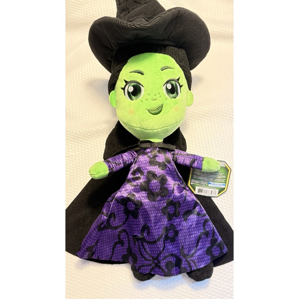 Halloween Collectable New Wicked Elphaba 19" Soft Cuddly Doll w/ Tags Hand Wash - Picture 2 of 9